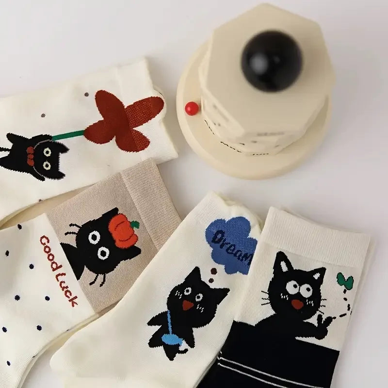 🖤🐱 Black Cat “Good Luck” Socks