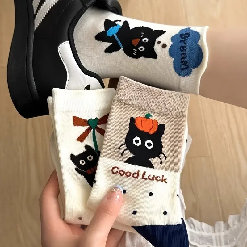 🖤🐱 Black Cat “Good Luck” Socks