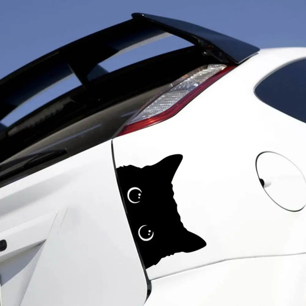 Car Cat Sticker Self-Adhesive Cat Peeking Vinyl Funny Sticker Car Styling Decoration Auto Accessories