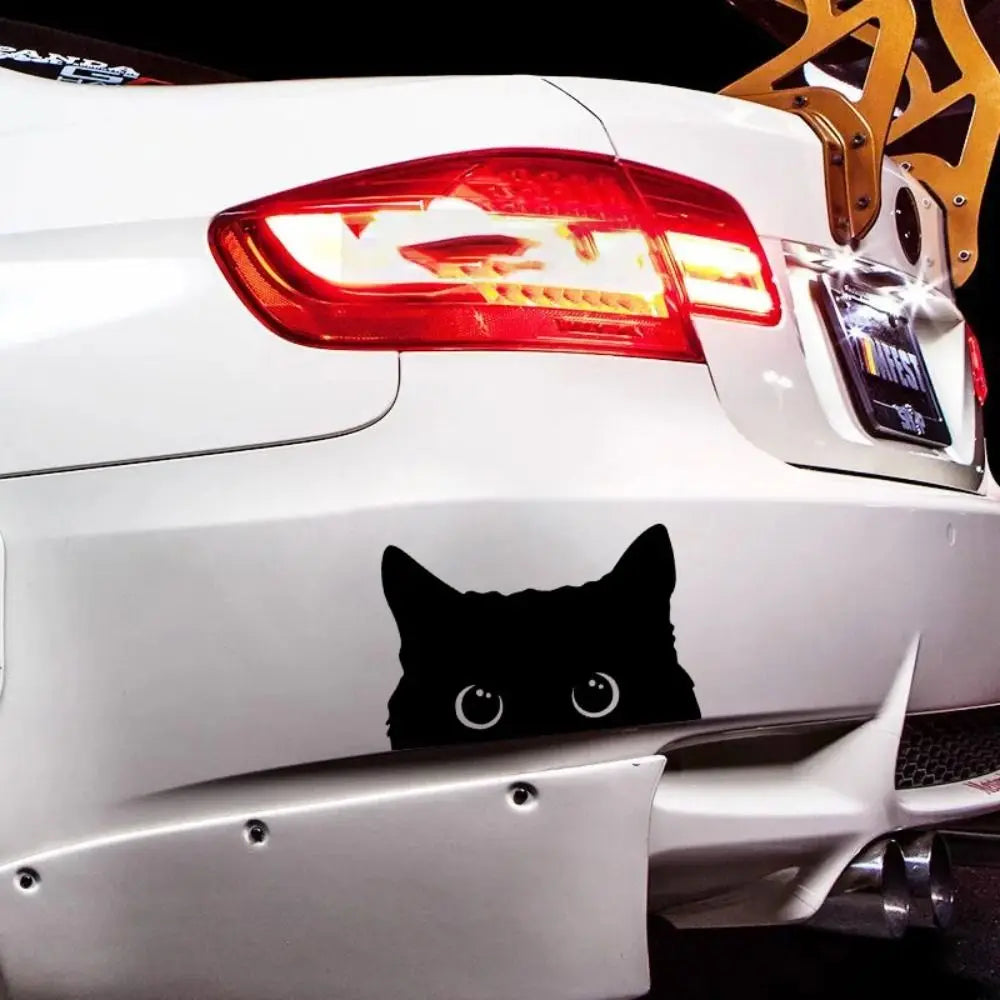Car Cat Sticker Self-Adhesive Cat Peeking Vinyl Funny Sticker Car Styling Decoration Auto Accessories