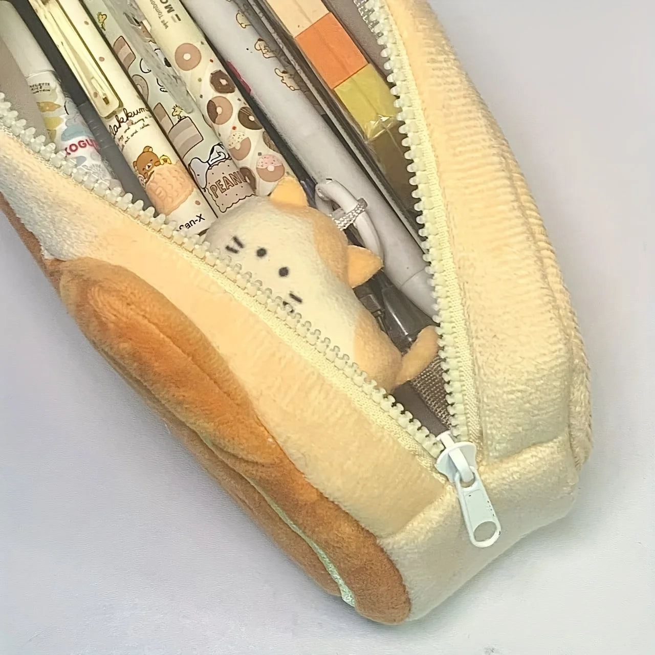 Caramel Cat Plush Pen Case