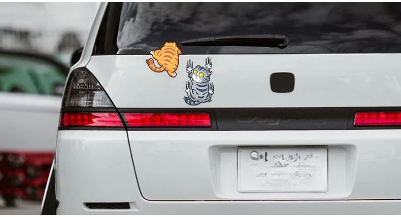 Climbing Cats Animal Styling Stickers Funny Pet Cat Car Sticker Car Body Decoration Auto Decor Accessories Car Accessories