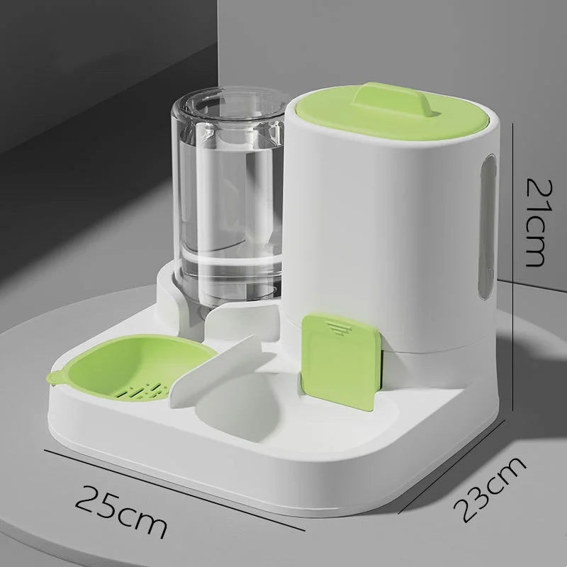 Cat feeding water feeder dog bowl cat bowl smooth food and water supply two-in-one water dispenser cat bowl pet supplies