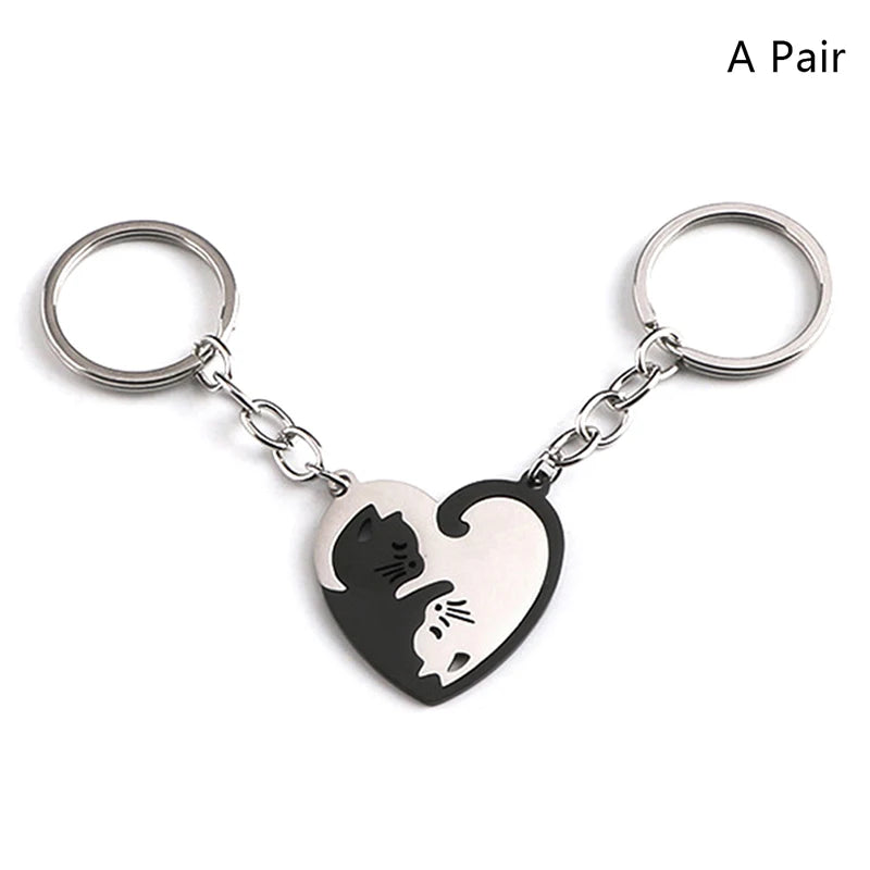 Cute Hug Cat Keychain