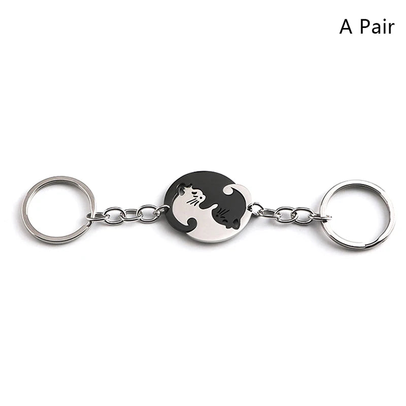 Cute Hug Cat Keychain
