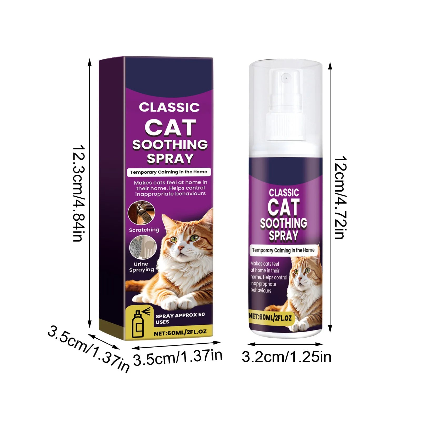 60ml Pet Calming Spray for Cats