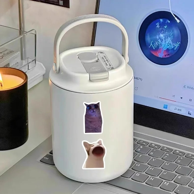 100 Cat stickers cute funny cat ins style emoticon pack picture material handbook stickers children's stickers holiday gift