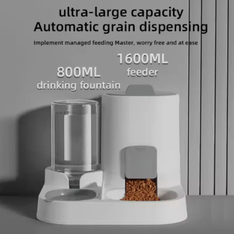 Cat feeding water feeder dog bowl cat bowl smooth food and water supply two-in-one water dispenser cat bowl pet supplies