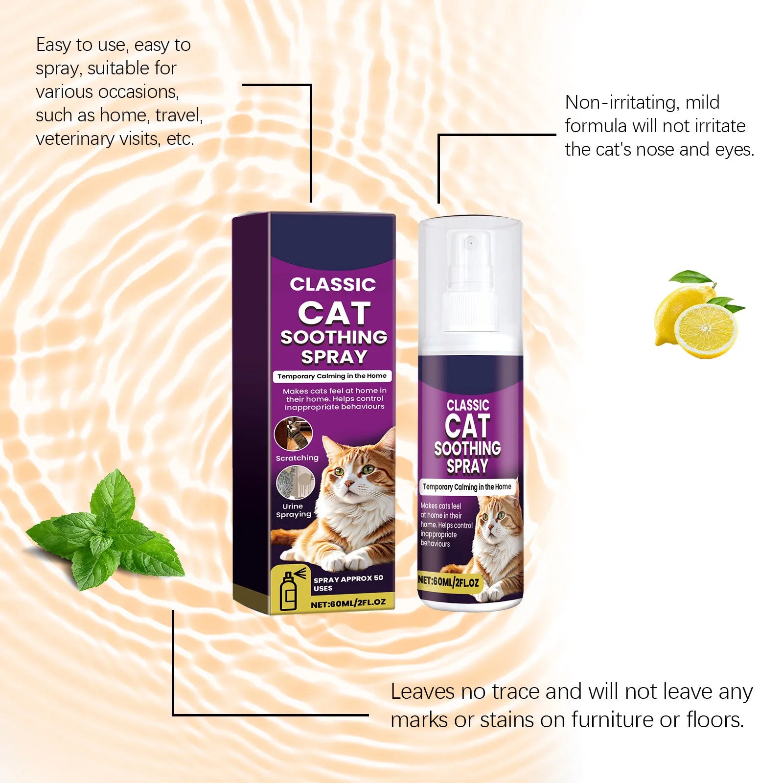 60ml Pet Calming Spray for Cats