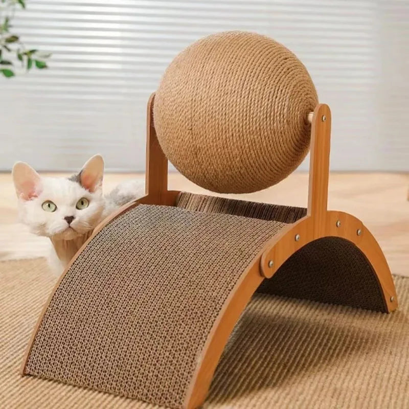 2 In 1 Cat Scratching Ball