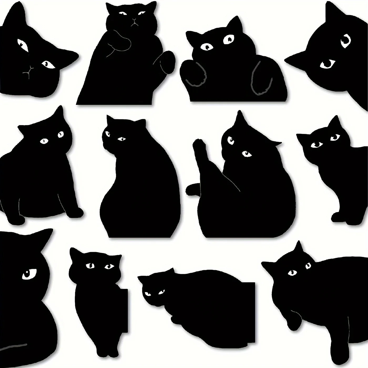 12 Pcs Magnetic bookmarks for book lovers, Cute cat bookmarks, Kawaii bookmarks, Cat bookmarks
