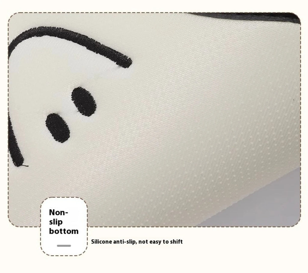 Car Seat Cushion Cute Cat Lumbar Support Headrest Car Accessories Breathable Linen Fabric  Car Half Pack Seat Cover