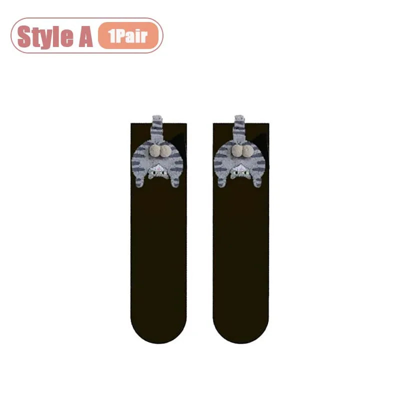 Cartoon Cat Egg Socks