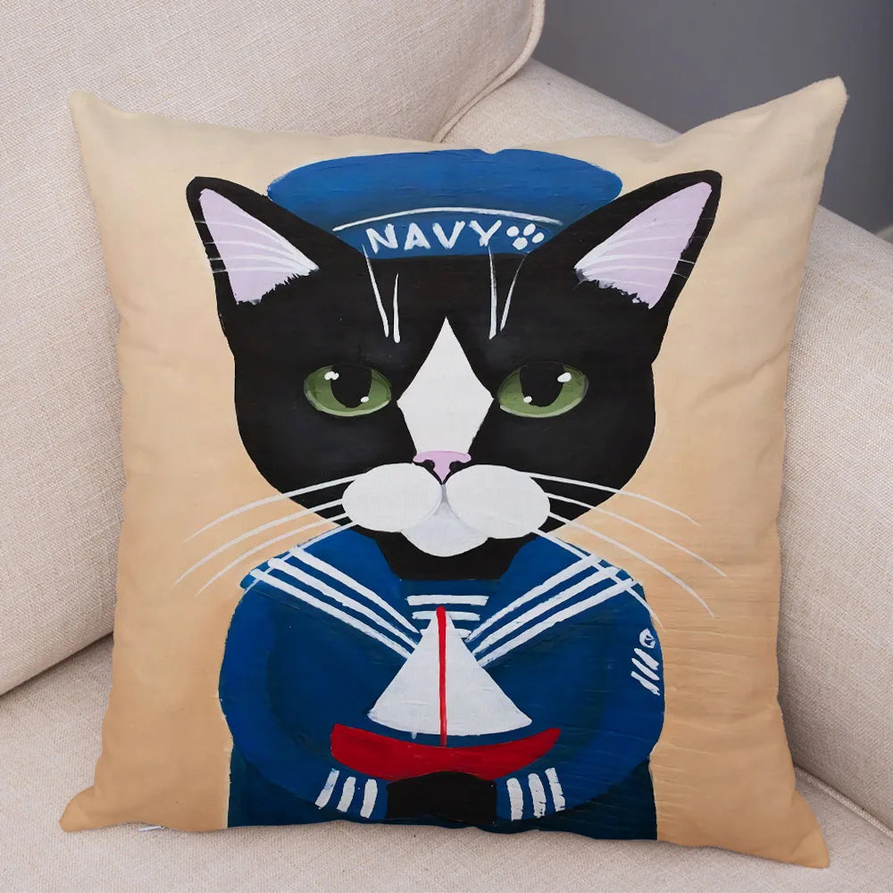 Cat Pillowcase Cushion Cover