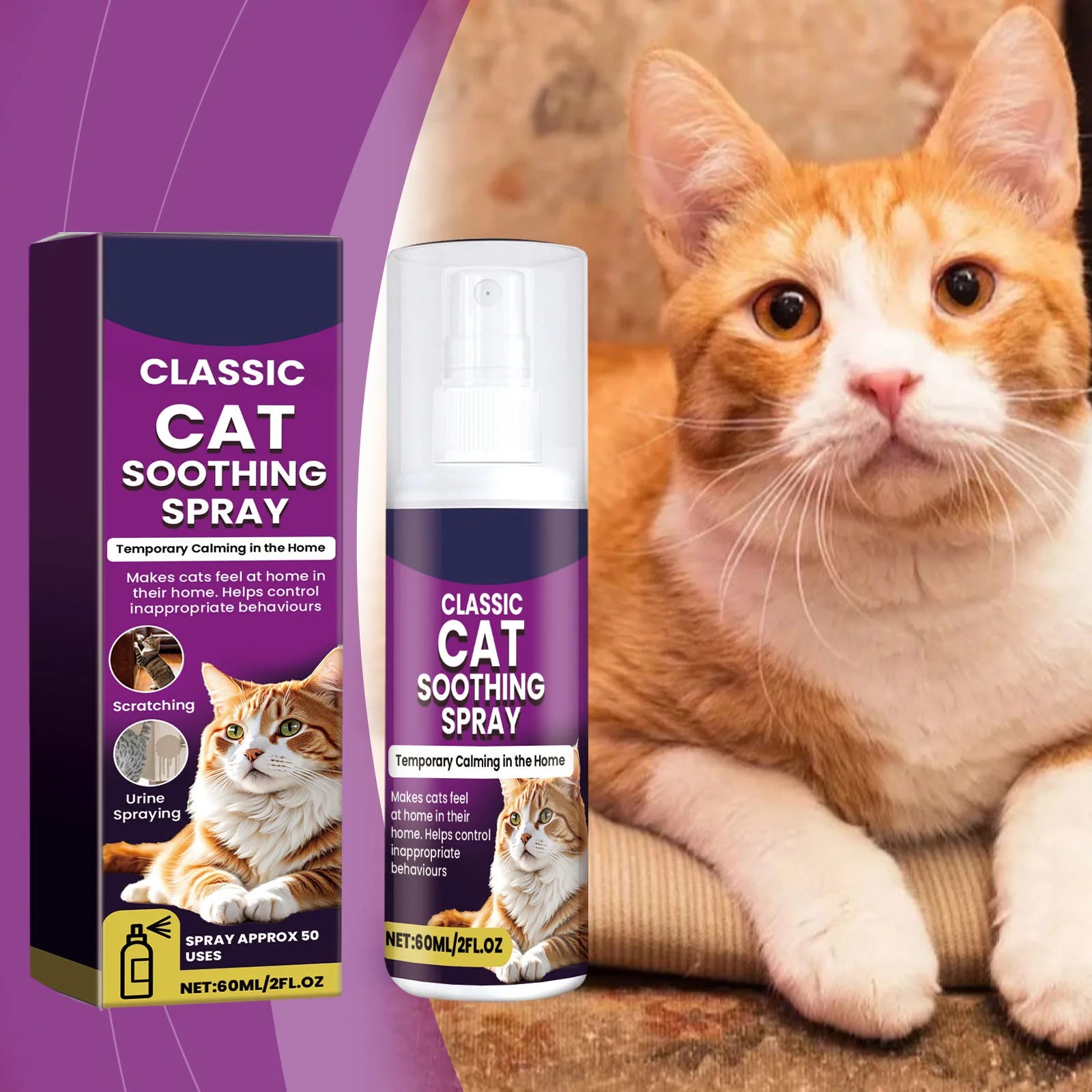 60ml Pet Calming Spray for Cats