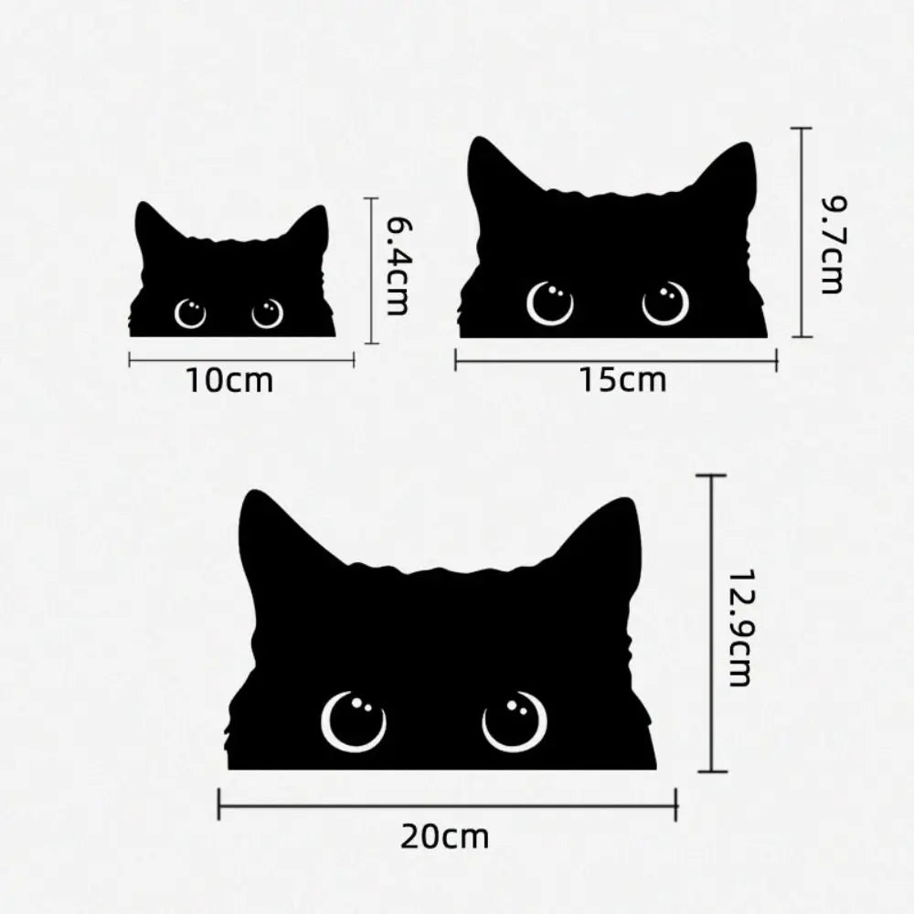 Car Cat Sticker Self-Adhesive Cat Peeking Vinyl Funny Sticker Car Styling Decoration Auto Accessories