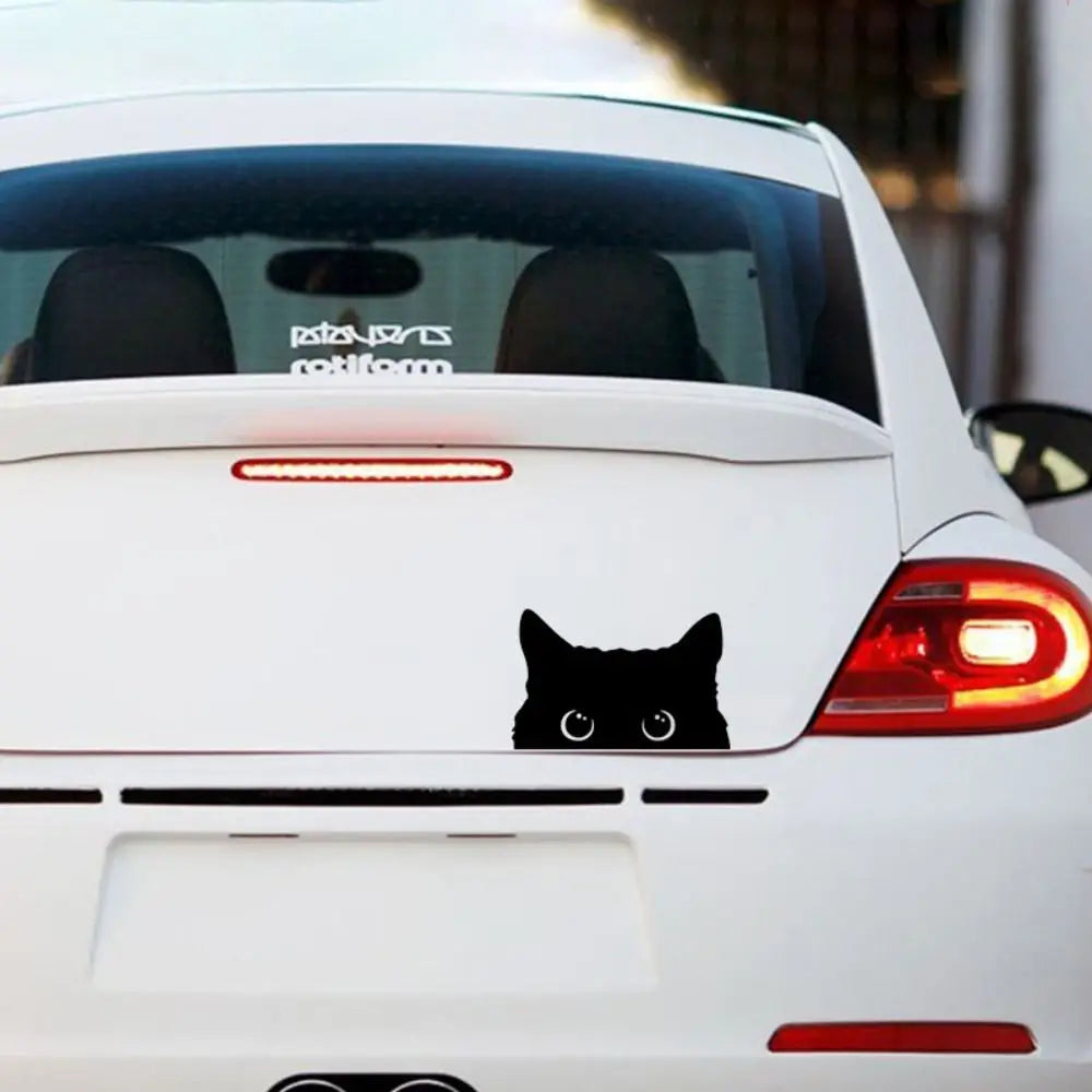Car Cat Sticker Self-Adhesive Cat Peeking Vinyl Funny Sticker Car Styling Decoration Auto Accessories