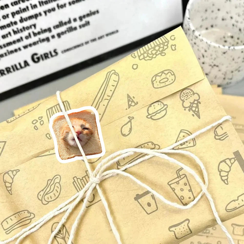 500PCS/Roll Cartoon Meme Cat Stickers for School Reward Classroom Decoration Encouragement Sticker Kids Reward Decals Toys