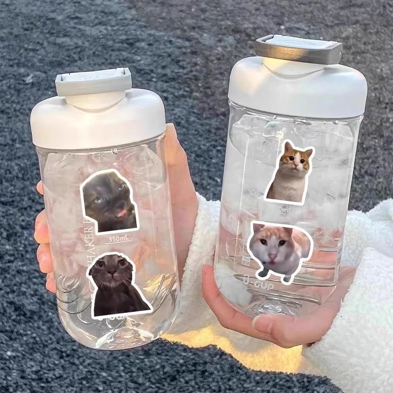 100 Cat stickers cute funny cat ins style emoticon pack picture material handbook stickers children's stickers holiday gift